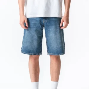 Denim Shorts Lâche - bleu