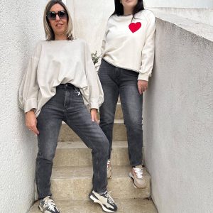 Jean Alex – Coupe Mom Fit Taille Haute