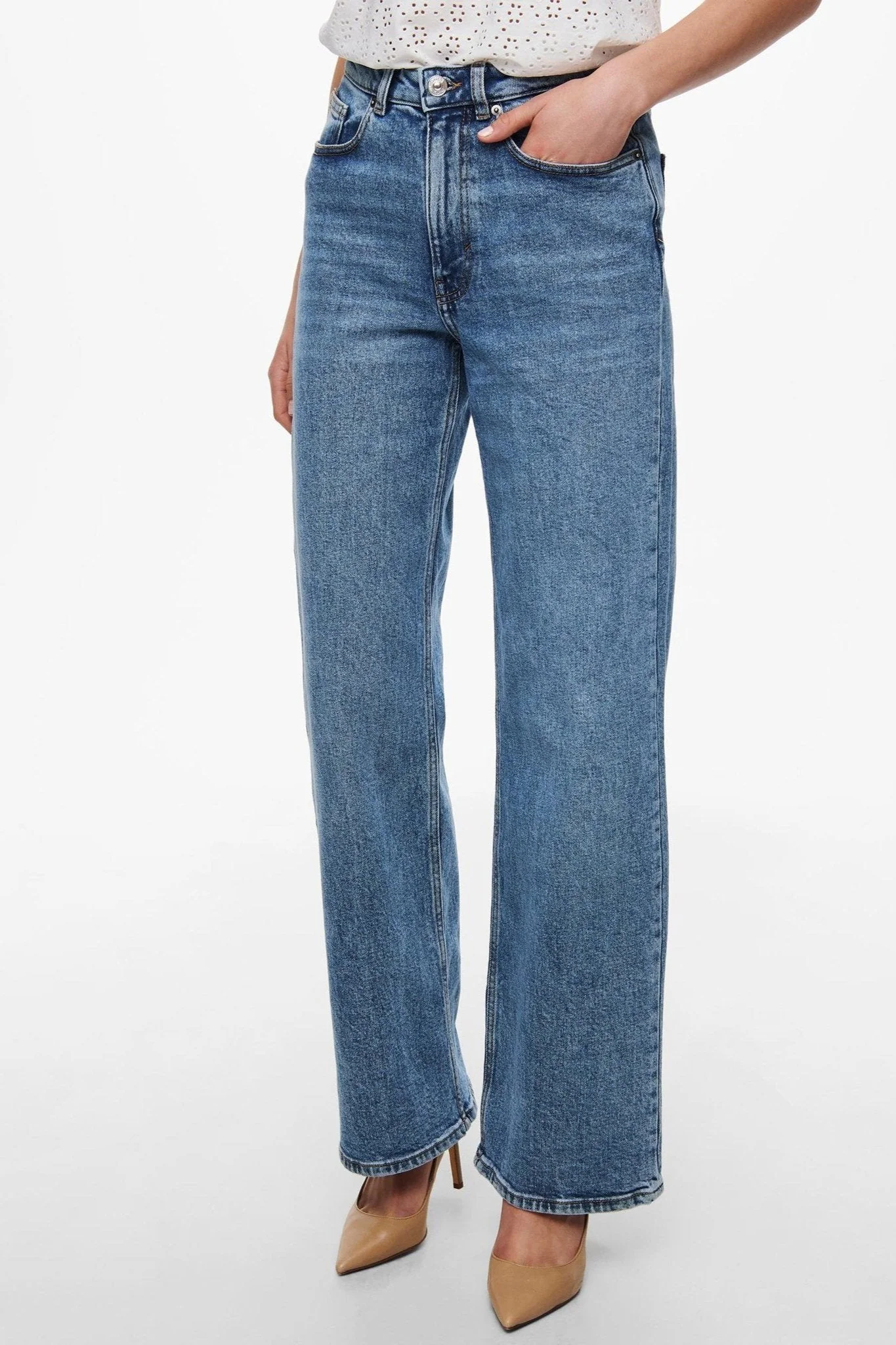 Jean juteux (jambe large) - bleu denim – Image 4