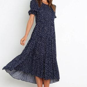 Robe Bohème Bleu Marine