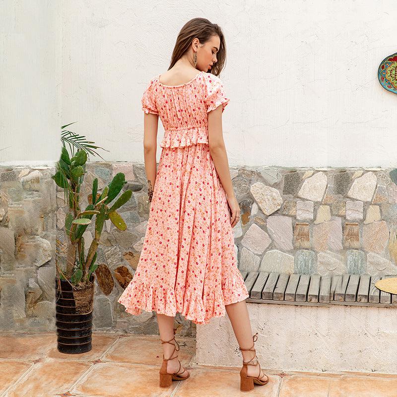 Robe De Demoiselle D’Honneur Rose Bohème – Image 7