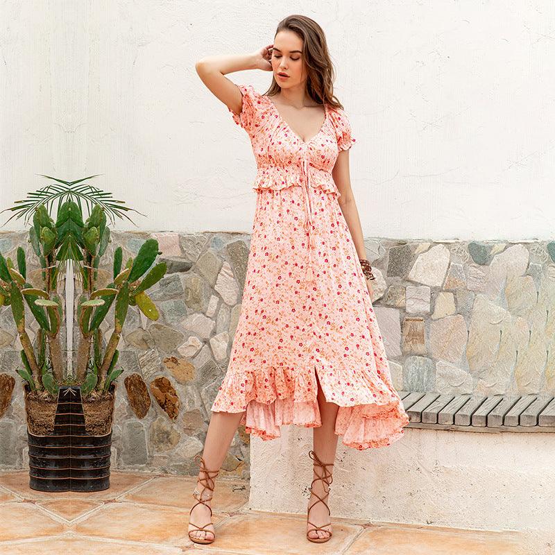 Robe De Demoiselle D’Honneur Rose Bohème – Image 5