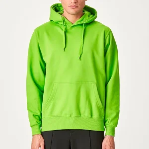 Sweat à capuche de base - vert citron