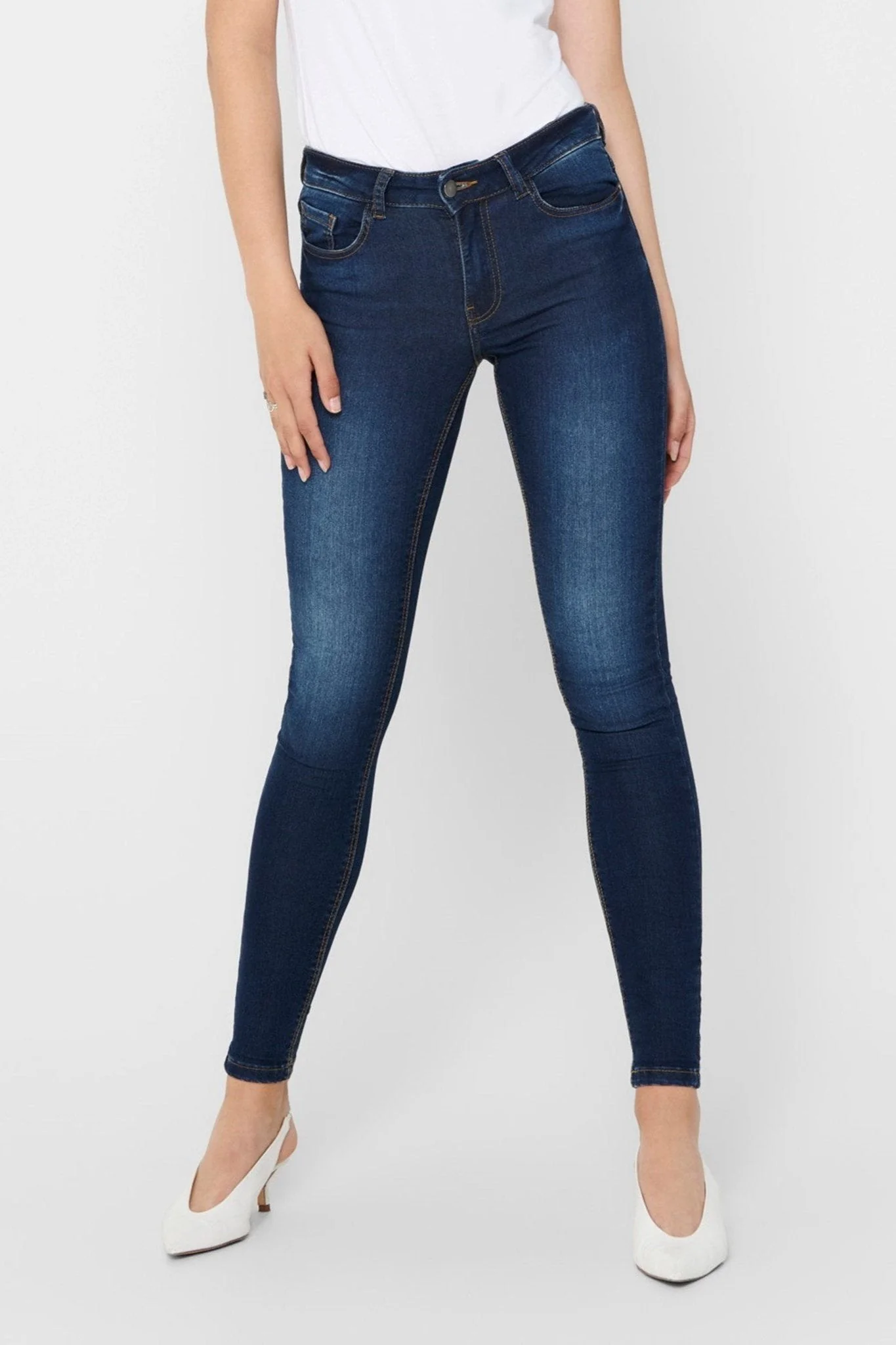 Jeans de performance - Blue Denim (Mid-Waist)