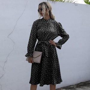 Robe Bohème Chic Imprimé Pois
