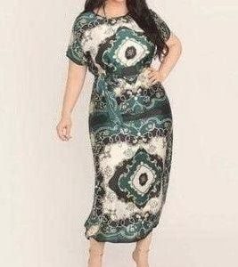 Robe longue grande taille style bohème