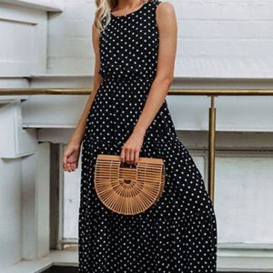 Robe Bohème Chic à Pois – Astrid