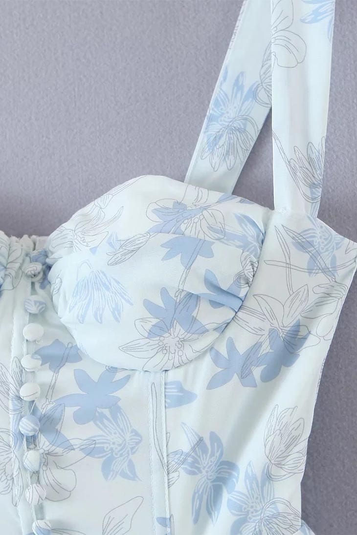 Robe Bohème Chic Bleue – Tula – Image 7