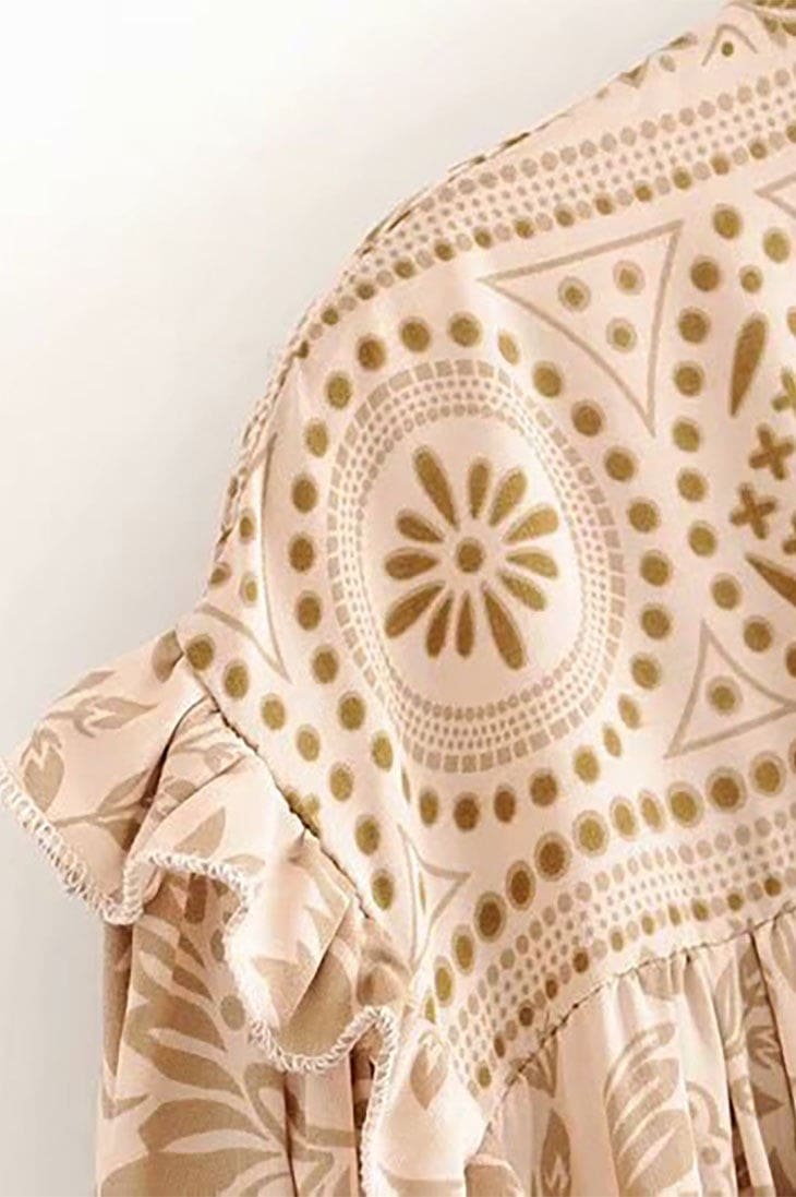 Robe Bohème Ecru en Dentelle – Amandine – Image 7