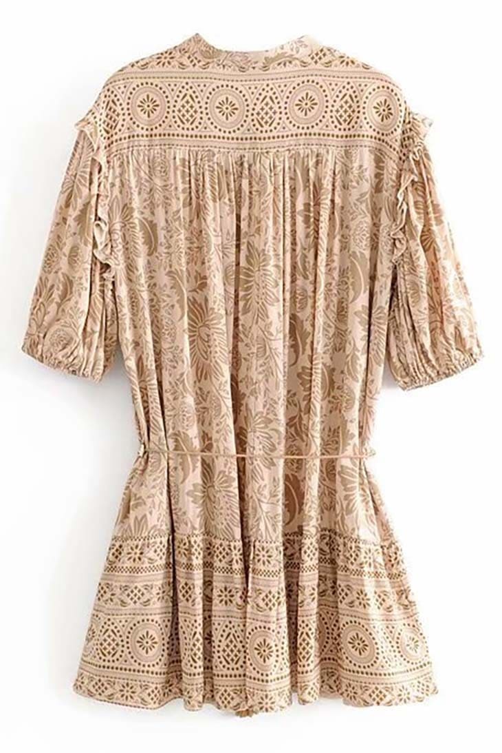 Robe Bohème Ecru en Dentelle – Amandine – Image 5