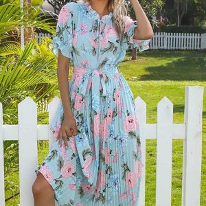 Robe Longue Fluide Imprimée Bohème – Sidonie