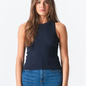 Haut côtelé - bleu