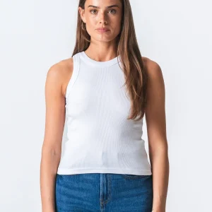 Haut côtelé - blanc