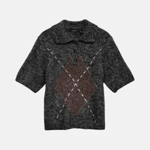 Bliss 2/4 Poloneck Pullover - noir