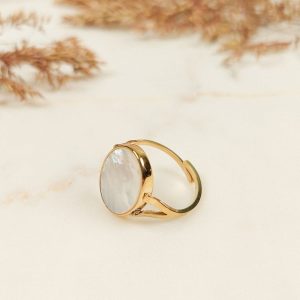 Bague Bohème Pierre Nacre