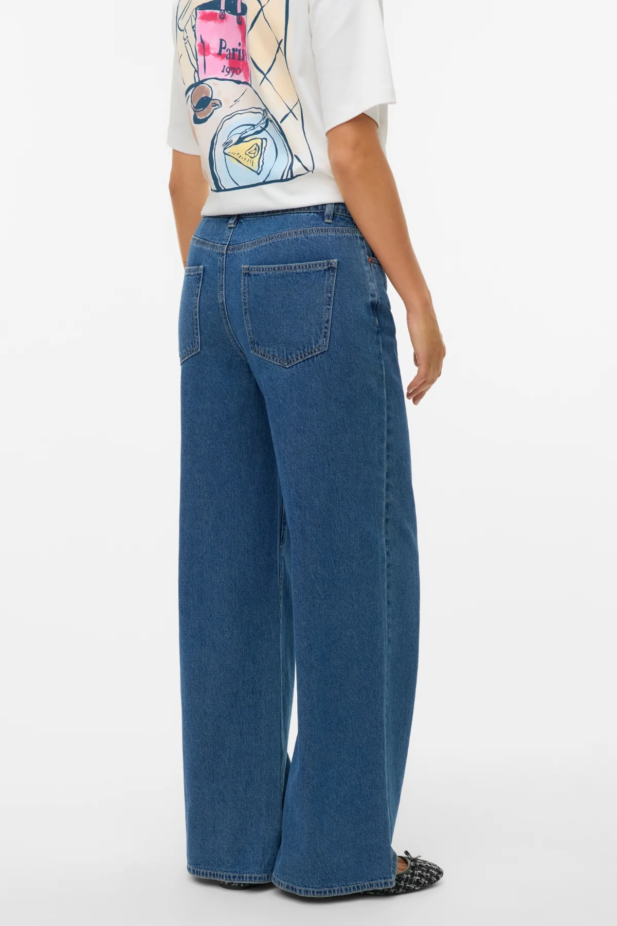 Jean large Remy - Denim bleu moyen – Image 4