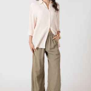 Blouse Texturée Boutonnée