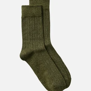 Chaussettes à paillettes Kamala - feuille de raisin