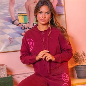 Gilet zippé smileys Jing