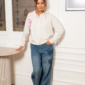 Gilet zippé smileys Jing