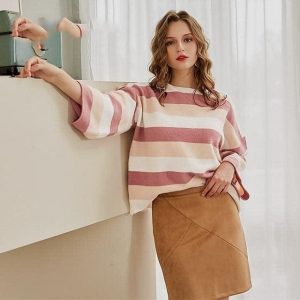 Jolie Pull Bohème Tons Rosé