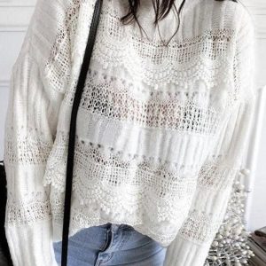 Petit Pull Bohème Col Haut