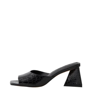 Anlise Croco Sandal - noir