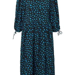 Anemone Midi Kjole - Aster bleu