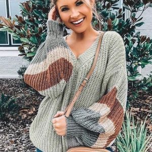 Pull-Over Boho Manches Bouffantes