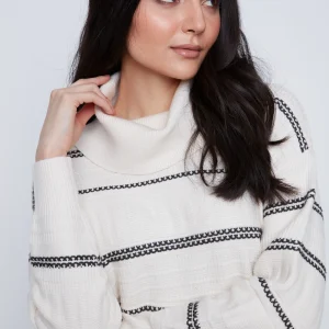 Chandail en Tricot à Rayures